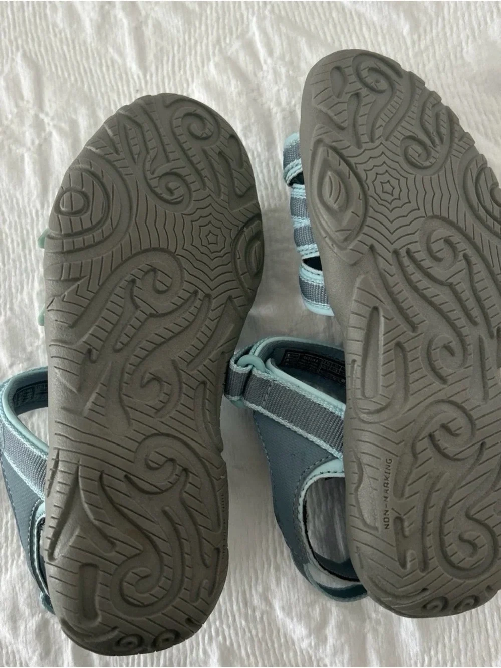 Teva Sandals, For Girls, Size 13, Color Light Blue, Gently Used.